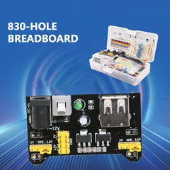 830Pcs DIY Electronic Starter Kit for Arduino UNO R3 with Breadboard & Component