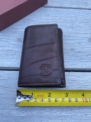 “Nikolai” by Piquadro-NOS brown leather keychain wallet , made in Italy#BIC