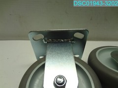 QTY=3: Plate Mount Caster 6″H X 4-5/8″D X 1-1/8″W PLATE 4″L X 4-1/2″ W