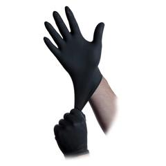 Black Lightning Exam Gloves, Disposable, Powder-Free Nitrile Gloves (1000, Mediu