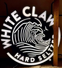 White Claw LED Faux Neon Illuminated Sign 24″ Black DC24V LED 3000mA