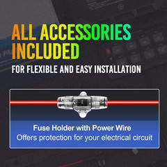 5Inch RGB Switch Panel Toggle Momentary Strobe Pulsed Circuit Control Box System