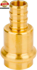 12 Pack 1/2″ Press Pro Press X 1/2″ PEX Adapter Crimp Fittings Brass Coupling