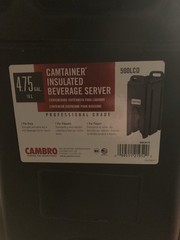 Cambro 3 in 1 Sanitation Hand Washing Station 5 Gallon Water Container Camping