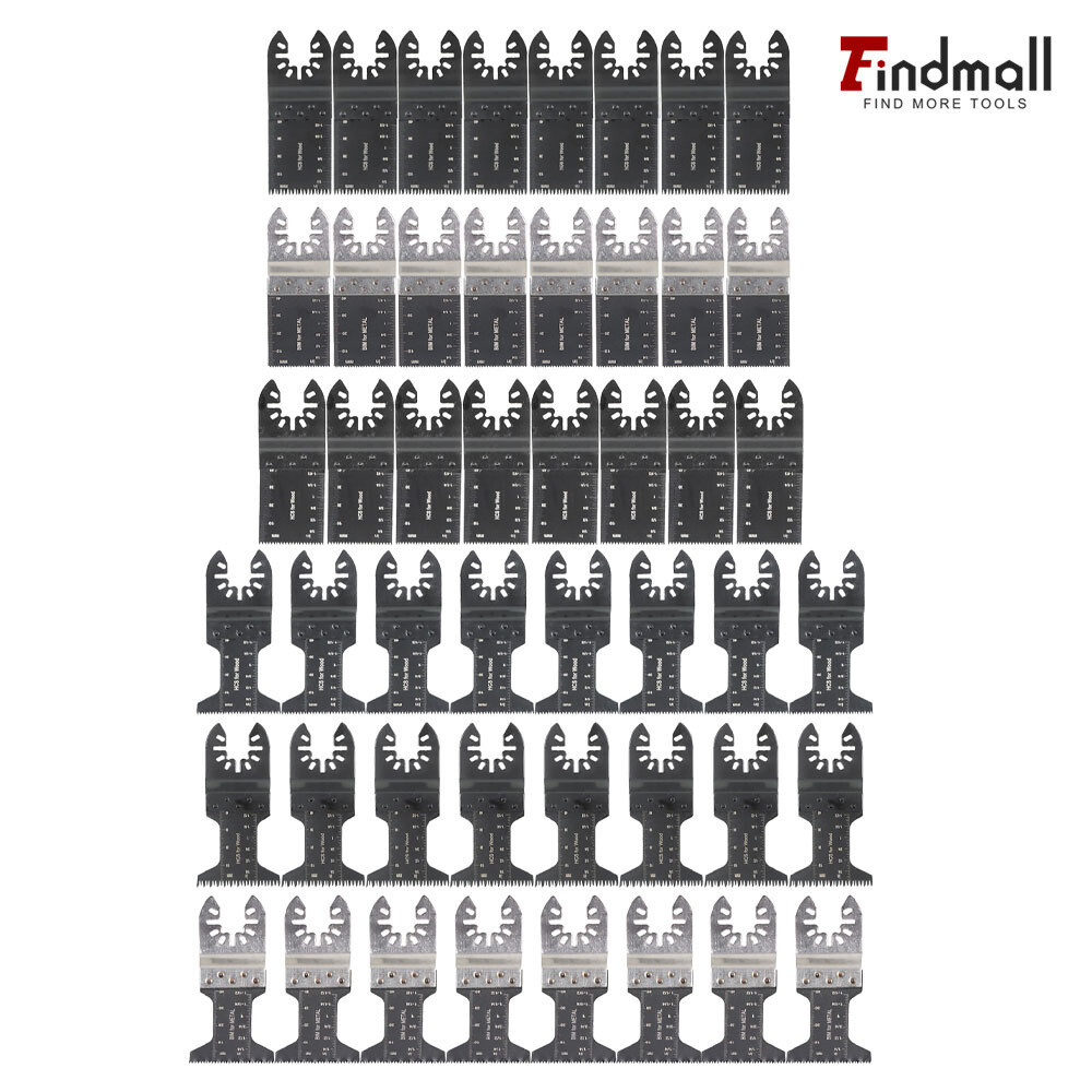 Findmall 48 Pack Oscillating Multi Tool Saw Blade Bi-metal For Fein Dremel BOSCH