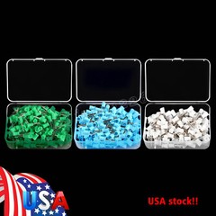 100pcs Dental Polishing Cups Prophy Cup Latch Type Brushes Rubber Color