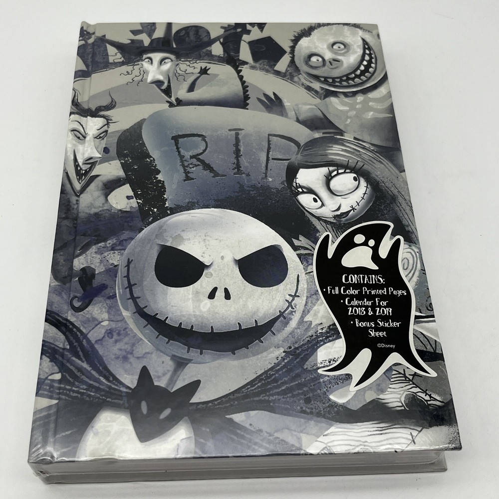 Jack Skellington Sally Black/White JournalCalendar W/Stickers Limited Ed SEALED