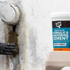 Dap 14090 Hydraulic Cement, Pail, Gray, Quick Plug