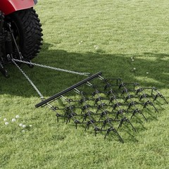 ATV UTV Tractor Drag Harrow 4×4 FT, 3/8″ & 1/2″ Teeth,Tow-Behind Grading ,Soil