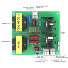 AC 110v/200V 40khz Ultrasonic Cleaner PCB Driver Boards Circuit Board 60W/120W