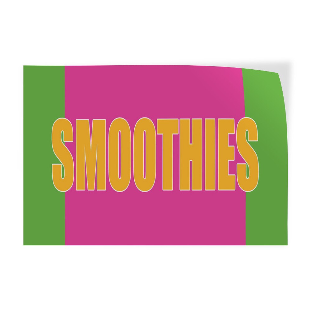 Decal Stickers Smoothies Food Fair Promotion Business Vinyl Store Sign Label