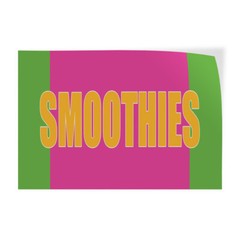 Decal Stickers Smoothies Food Fair Promotion Business Vinyl Store Sign Label
