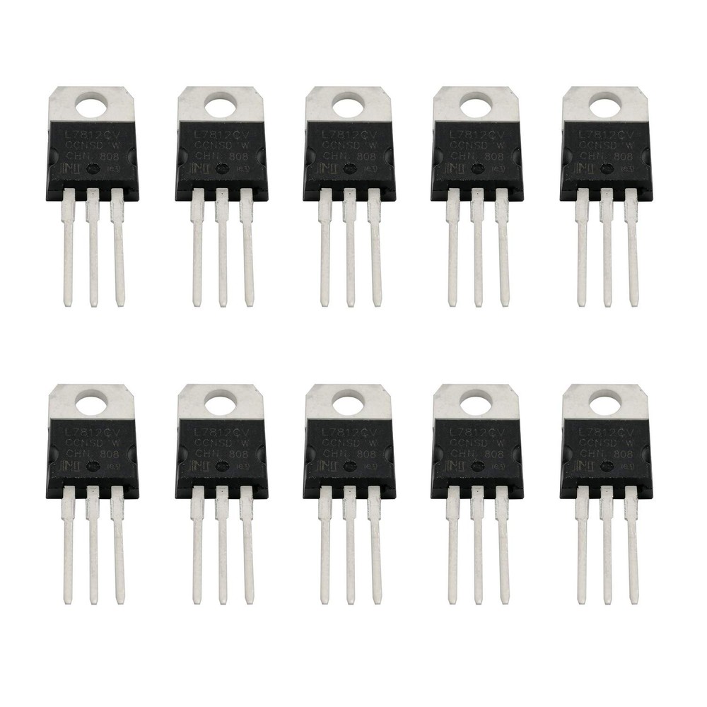L7812CV L7812 Positive Voltage Regulator IC TO220 1.5A 12V 10 PCS