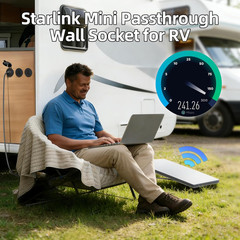 Starlink Mini Cable 32.8Ft with 12V-24V to 20V Step up Pass through Kit, Starlin