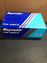 Reynolds Aluminum Foil Wrap – Individual Size Sheet Dispenser 500 Bulk Pack NEW
