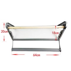 HFS(R) 24” Wall Mounted or Table Top Kraft Paper Roll Holder Office, Kitchen