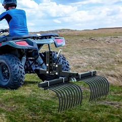 ATV UTV One-Point Lift 50″ Manual Adjustable Handle Box Scraper Plow Cultivator