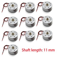 5/10Pcs-RF-300CA RC-300 DC 3V 5V 6V 10300RPM 24mm Round Electric Motor 2mm Shaft