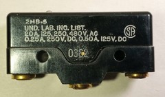 UNIMAX 2HB-5 Snap Action Momentary Limit Switch Vtg U.S.A. 20 Amp Industrial