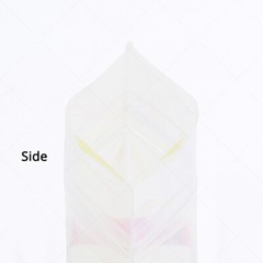 Multi-size Double-Side Glossy Holographic Pink Mylar Flat Zip Lock Pouch Bag
