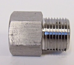 NEW 304 STAINLESS STEEL ADAPTER 1/4″ NPT FEMALE X 1/4″ BSPP MALE NEW