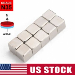 10-50pcs N35 Strong Block Square Rare Earth Neodymium Small Magnets 10x10x10mm