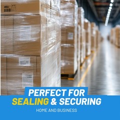 Clear 4 Inch 400 Ft 80 Gauge Heavy Duty Shrink Wrap Stretch Film Roll 12Pack