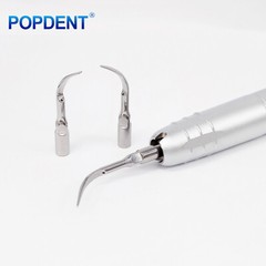 Dental Ultrasonic Air Perio Scaler Handpiece Hygienist 2 4-Holes 3 Tips POPDENT