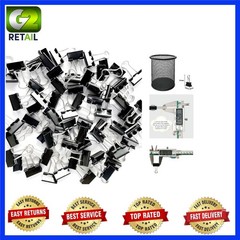 Compact 96 Pack Black Mini Binder Clips – 3/4-Inch Steel Clamps for Organizing