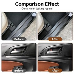 Carbon Fiber Texture PU Faux Leather Repair Tape, -Adhesive Patch Kit for Car…