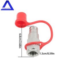 3/8″ Flat Face Hydraulic Quick Couplers Male Coupler Set – 3/8″ NPT Thread