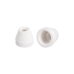 100pcs 4mm Dia Ceramic Insulator Bead Tapered Insulation Bead Heating Wire