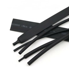 Black Heat Shrink Tube 2:1Unlined &3:1 4:1 Adhesive Glue Lined Heatshrink Sleeve