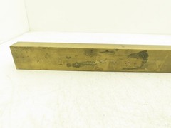 360 Yellow Brass Stock Rectangle Flat Bar 1-1/2″x 2-1/2″x 25″L 28.5lbs