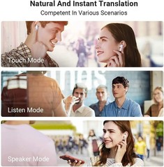 Timekettle M3 3-in-1 Language Translator Earbuds, Real-Time Translation in 43 La