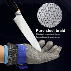 Cut Resistant Glove Stainless Steel Mesh Metal Glove for Kitchen Cooking Cutting