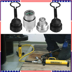 3/8″ Hydraulic Quick Coupler Set Replaces Enerpac C-604,Connect and Disconnect U