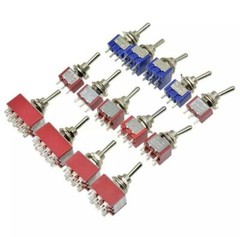 1PC/2PCS Toggle Switch 3/6/9/12PIN MTS-102/103/202/203 125V Mini Toggle Switches