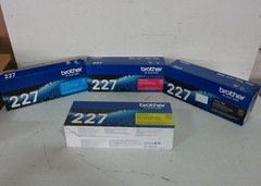 Brother TN227 Toner Cartridge Set High Yield 4 Pack (Black,Cyan,Magenta,Yellow)