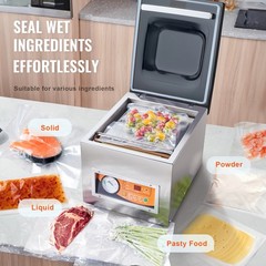 Chamber Vacuum Sealer Commercial Vacuum Sealing Bag Packing Machine 260W