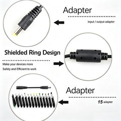 72W Power Supply DC 3V~24V Adjustable Variable Universal Switching AC/DC Adapter