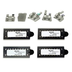 Dental Orthodontic Metal Brackets MIM Mini Braces Roth MBT 022 018 345 Hooks 5-5