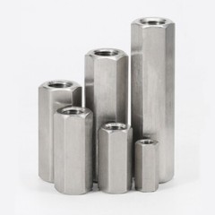 Threaded Rod Coupling Nuts A2 Stainless Steel M3M4M5M6M8M10M12M14M16M18M20M22M24