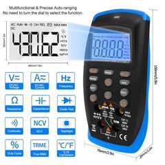 True RMS Auto-Ranging Digital Multimeter with NCV & Capacitance Testing Features