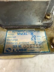 LUBE CORP #MMXL-III Lubricator, 30 min Interval, 5.5 CC Discharge