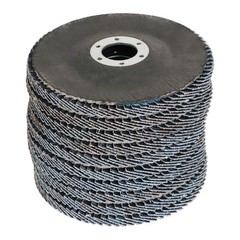 PACK 100 PREMIUM ZIRCONIA FLAP DISC SANDING GRINDING 4-1/2″ X 7/8″ 40 GRIT