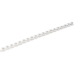 Fellowes Plastic Combs – Round Back, 5/16″, 40 Sheets, White, 100 Pk – 10.75″