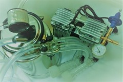 Regulated Portable Goat Bucket Milker OIL-LESS Vacuum Pump Pulsator_Claw Cluster
