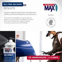SprayMax 2K Semi Matte Clear Coat | 2K Automotive Satin Clear Coat Spray Paint f