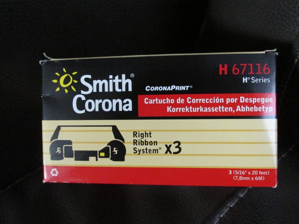 Smith Corona # H67116-Lift-Out Correction Cassettes – H Series Ribbons – TWO